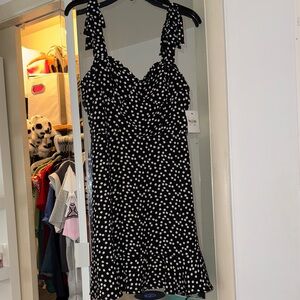 NWT Black and White Polka Dot Dress